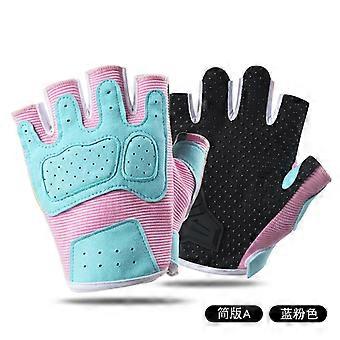 Women's Lightweight Cycling Half-Finger Gloves, Thin Non-Slip Wear-Resistant Gloves for Spin Mountain Bike and Road Cycling