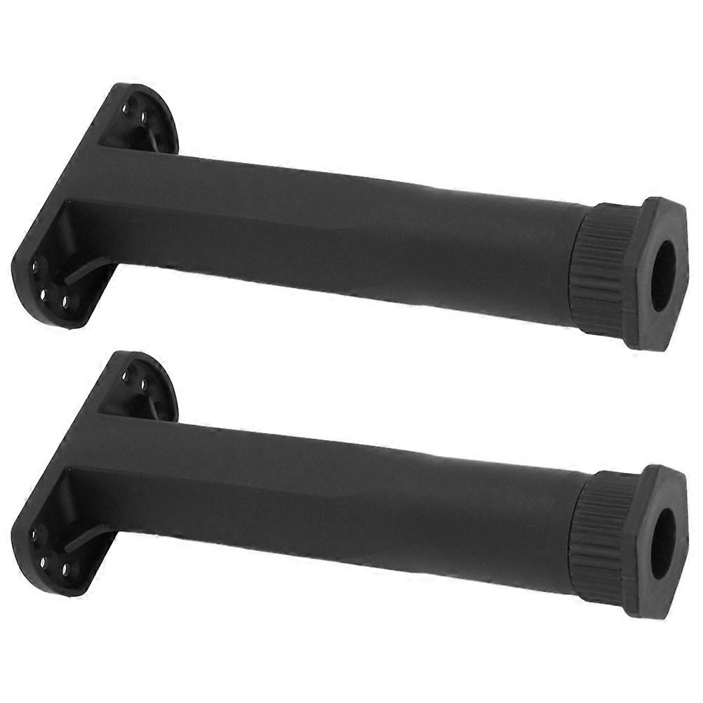 Adjustable Bed Frame Support Leg for Home Use 2Pcs Black Durable PP Material