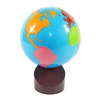 Montessori Globe Multicolor Continents Map for Kids Preschool Educational Learning