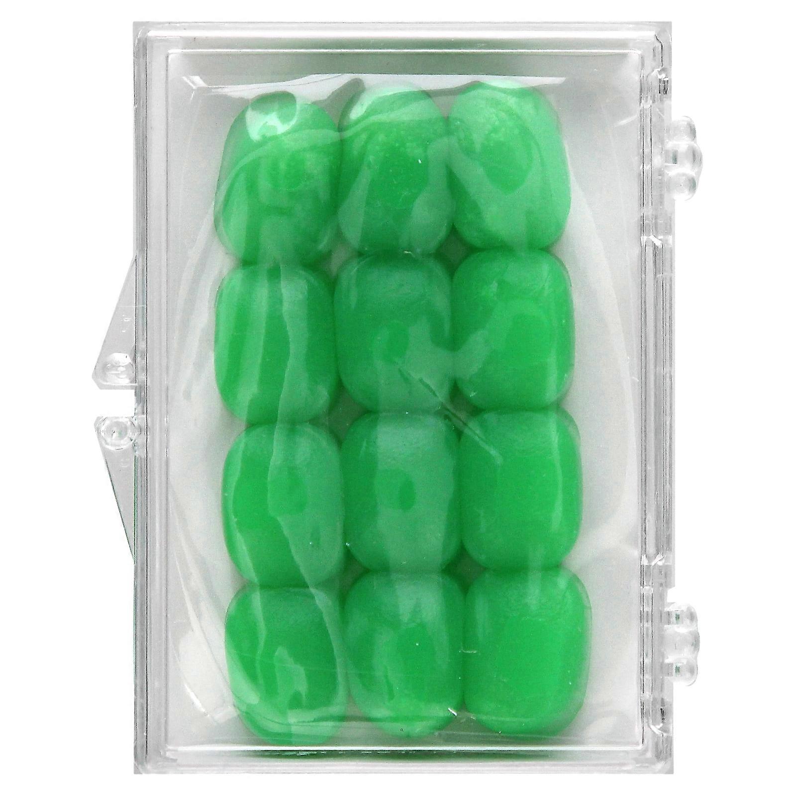 2 x Ezy Dose, Silicone Earplugs, Green, 6 Pairs + Case