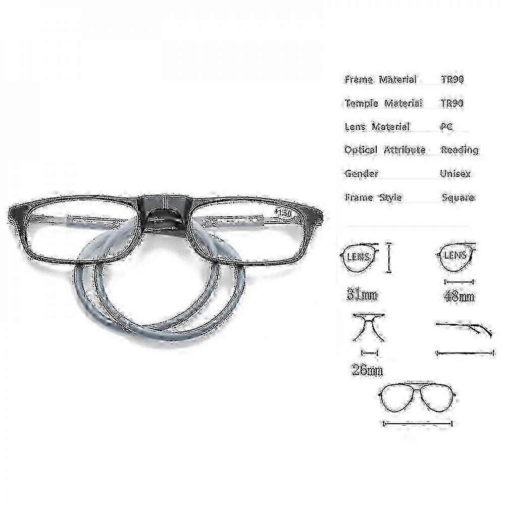 Magnetic Foldable TR90 Readers