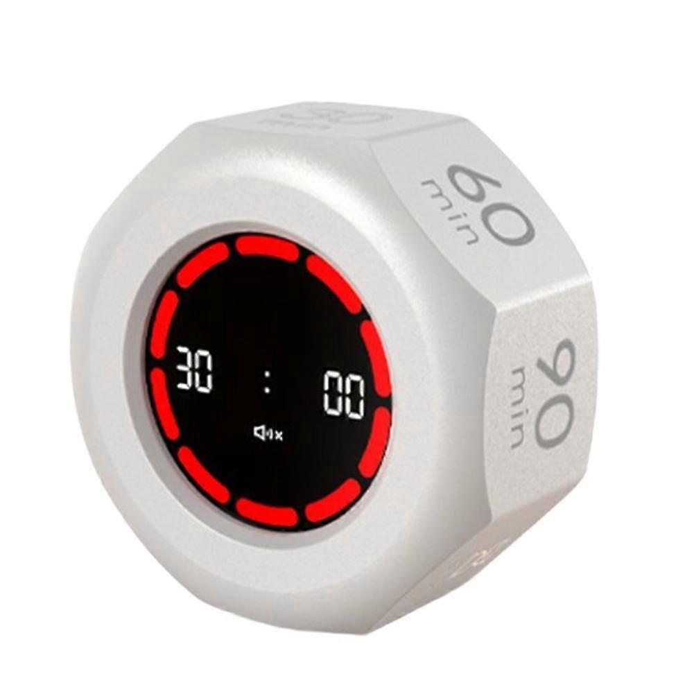 Gravity Sensor Timer - Flip Countdown Timer with Red Progress for Study Tool