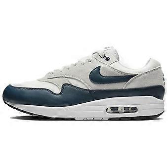 Nike Air Max 1 Textil, Synthetikleder, Leder Low-Top-Freizeitschuhe für Herren, Weiß/Grau, FZ5808-103