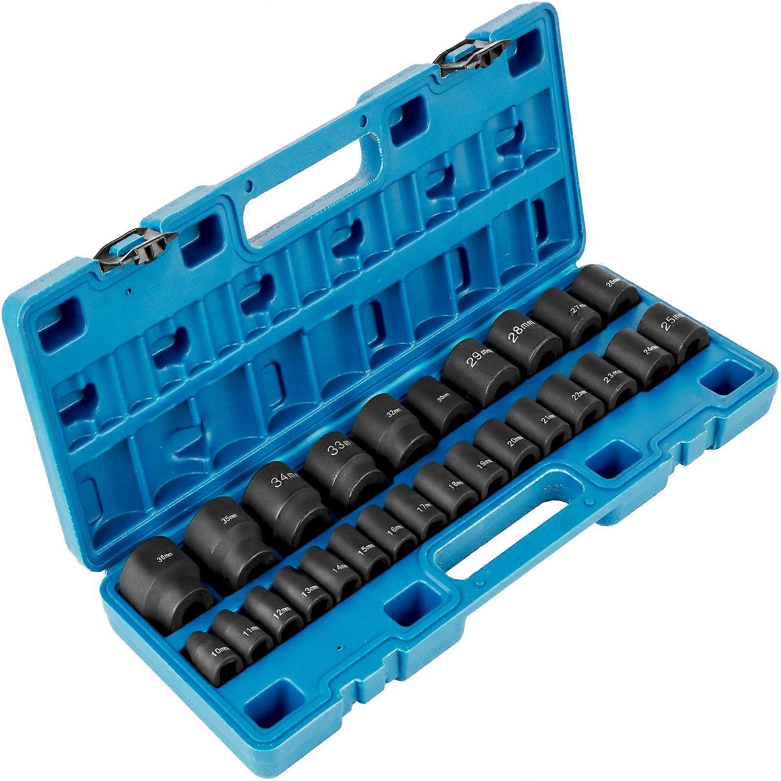 Impact Socket Set - Dopsleutel Set - Slagmoersleutel Sockets - Ratelsocket Set
