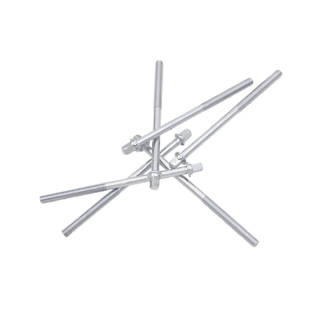 Drum Lug Mounting Screws 11mm Set, Smooth Thread Silver Drum Hardware Replacement for Secure Fit