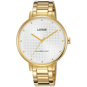 Lorus Frau Quarz Analog Damenuhr mit RG268PX9 vergoldet Edelstahl Armband