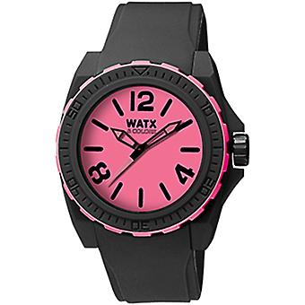 Regarder watx et couleurs blackout montre cupcake pour les femmes Analog Quartz avec Bracelet en silicone RWA1850