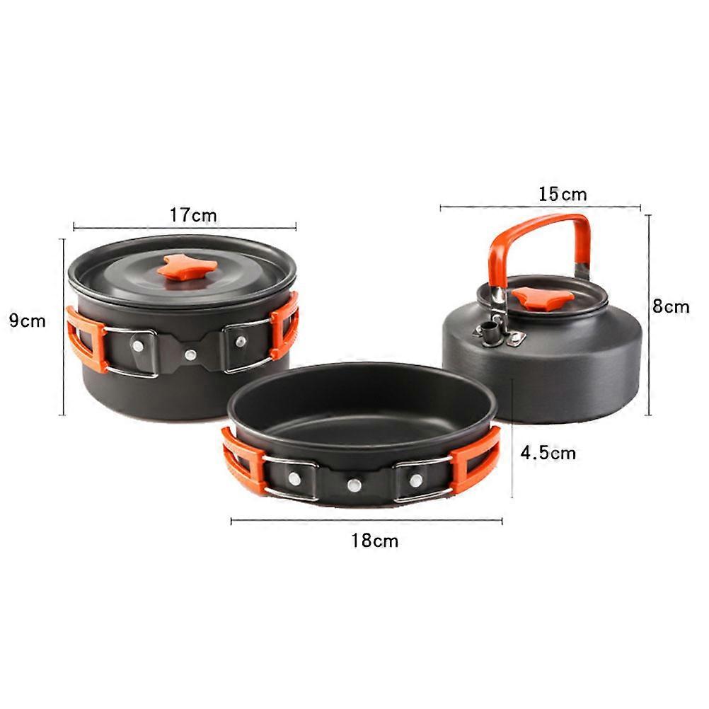 Camping Cookware Foldable Pot Set for Practical Outdoor Cooking 1Set
