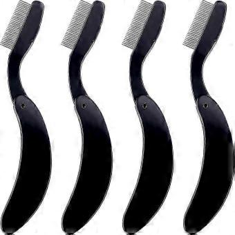 4pcs teeth eyebrow separator comb lash and brow makeup applicator brush professional tool-brnv