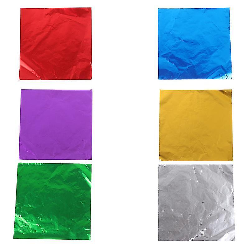 15X15cm Colorful Wrapping Paper 600pcs Packaging Papers Baking Nougat Candy Wrapping Papers Biscuit