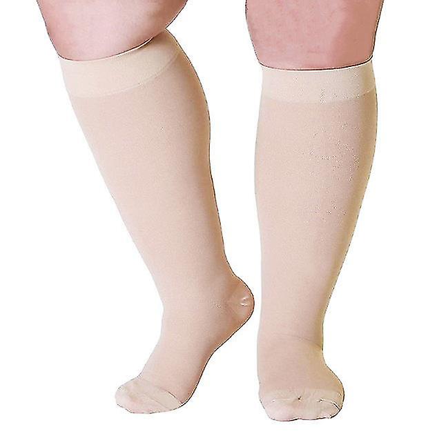 Plus Size Compression Socks 20-30 Mmhg For Men And Women Wide Calf Extra Largefor Circulat