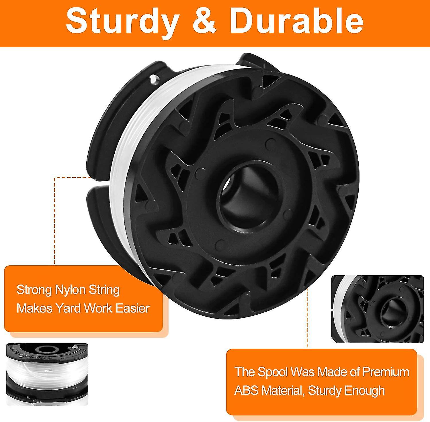 Applicable 4pcs Bobine De Fil Pour FLY021,Bobine De Rechange Pour Coupe Bordures Pour Flymocontour 500 Xt Power Trim 500 Xt Mini Trim Contour Xt Mini Trim Auto Stxtplus Xt 87315997