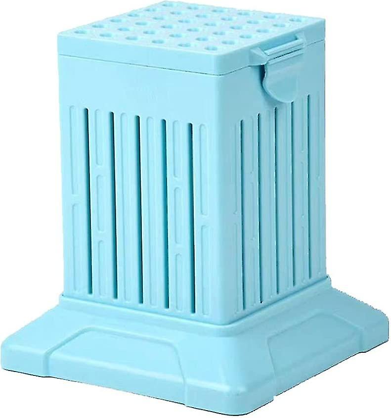 Meat Skewer Tool Barbecue Skewers Machine Portable Barbecue Kebab Maker Box Plastic Meat Wearer Machine Device Bbq Accessories Blue 1pc