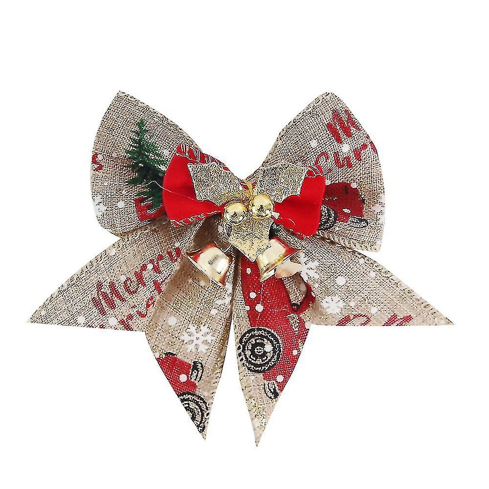 8pcs Christmas Bow Decoration For Gift Packaging(style 5) bd