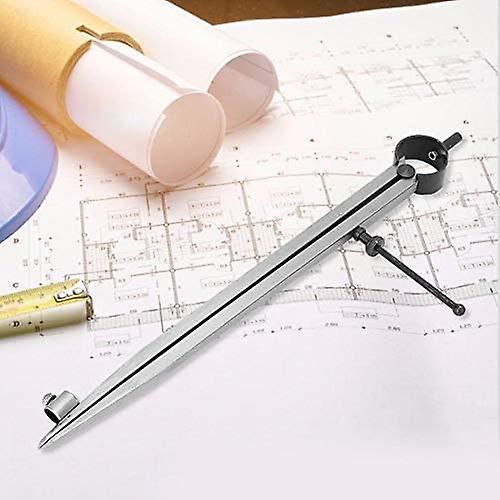 Wing Divider, Adjustable Locking Precision Spring Divider Caliper Compass with Pen Holder Rotary Tool(250mm)