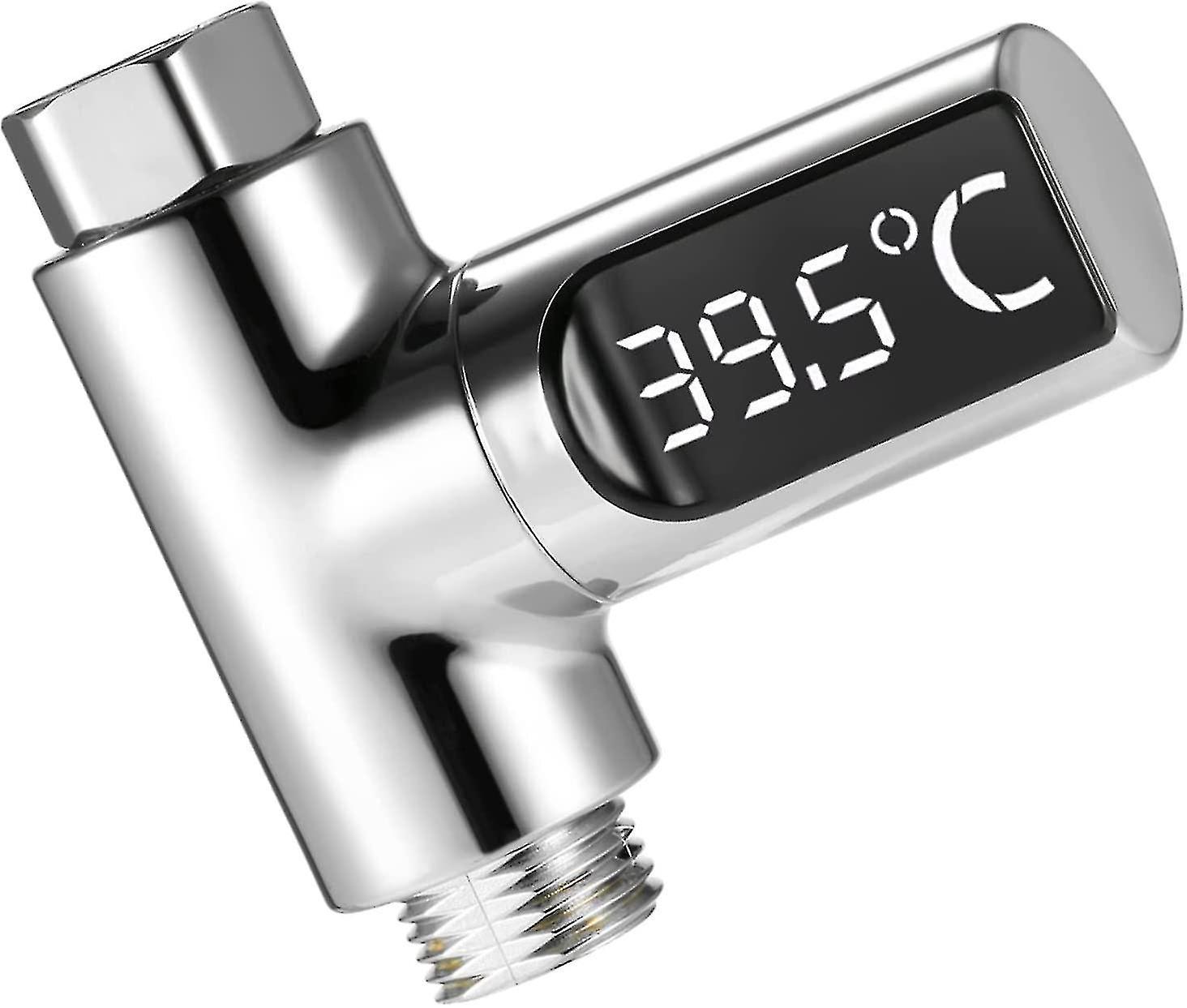 Digital Water Thermometer 5~85c Shower Thermometer Self generating Real time Water Flow Temperature