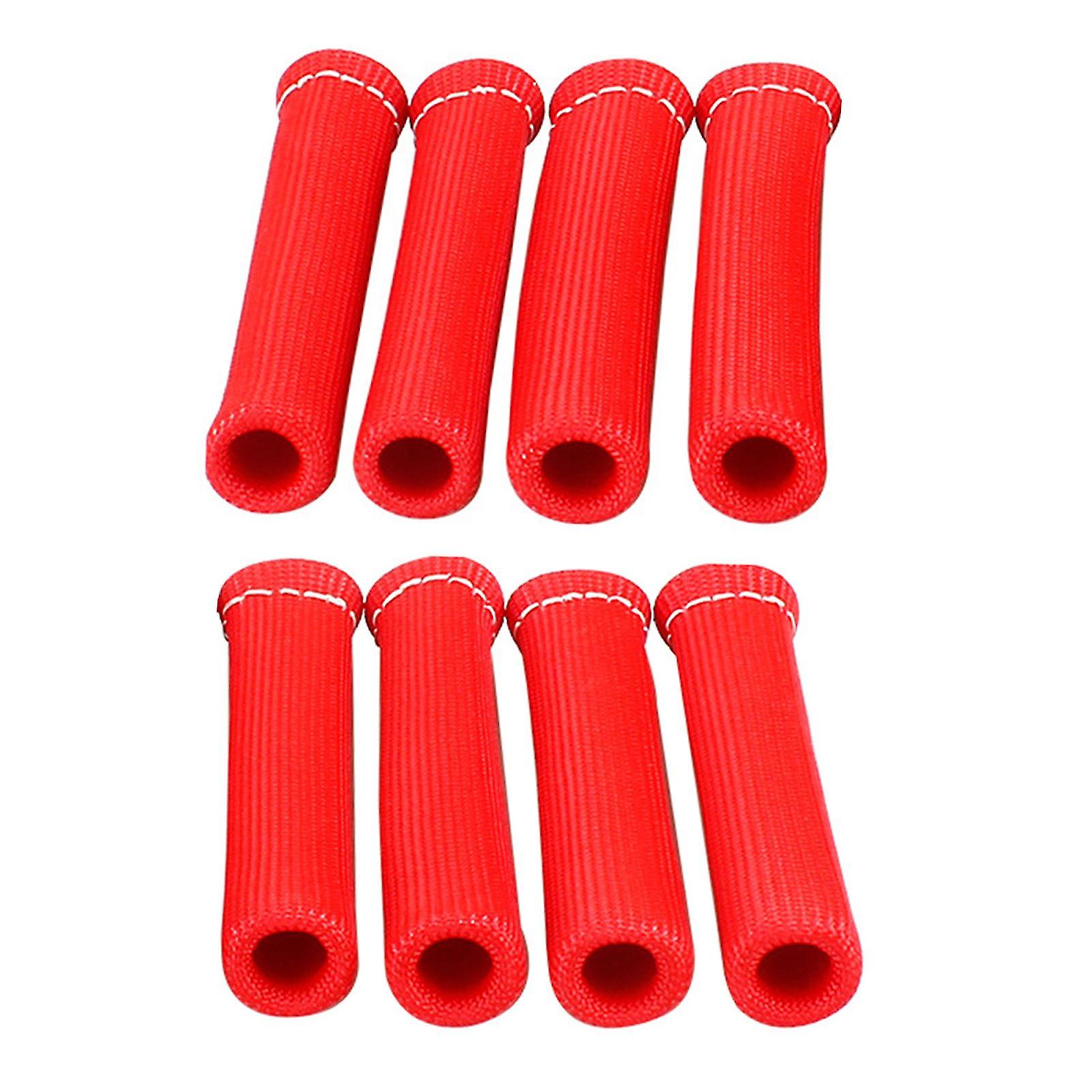 8x Wrap Protector Heat Sleeve Durable Reduces Breakdown for Automotive red