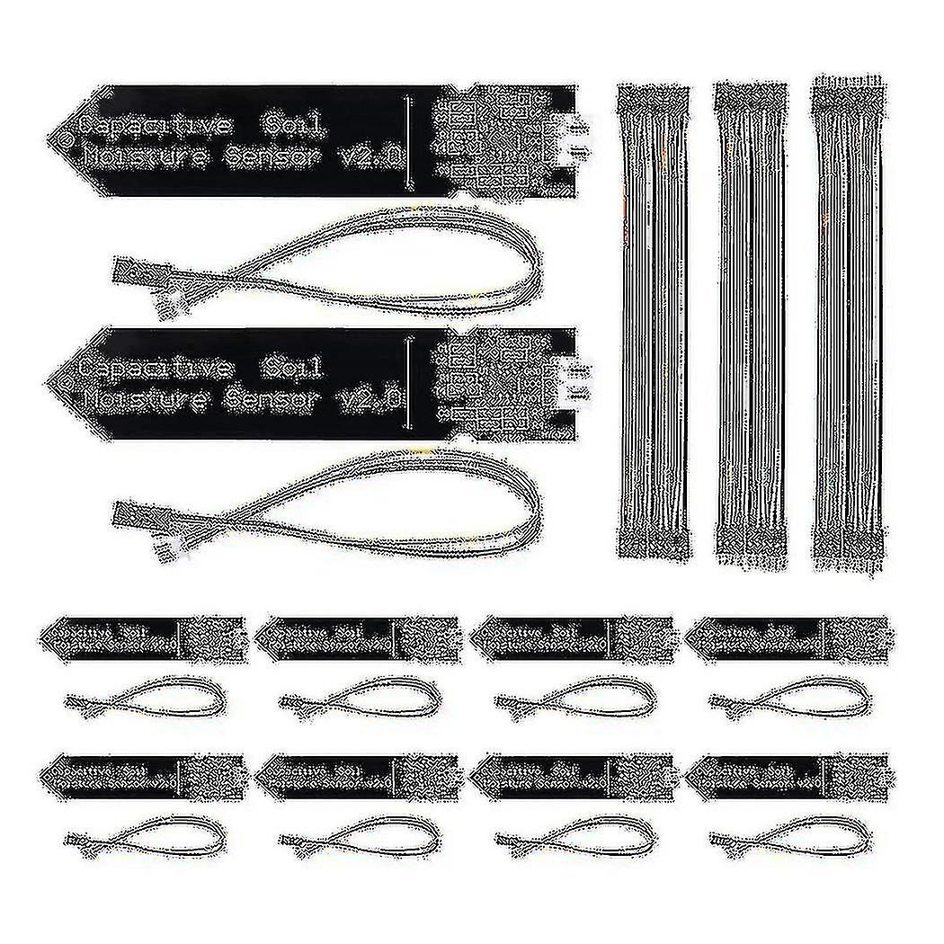 10pcs Capacitive Soil Moisture Sensor Module 3.3-5.5v Voltage Soil Humidity Detection 3-pin Sensor