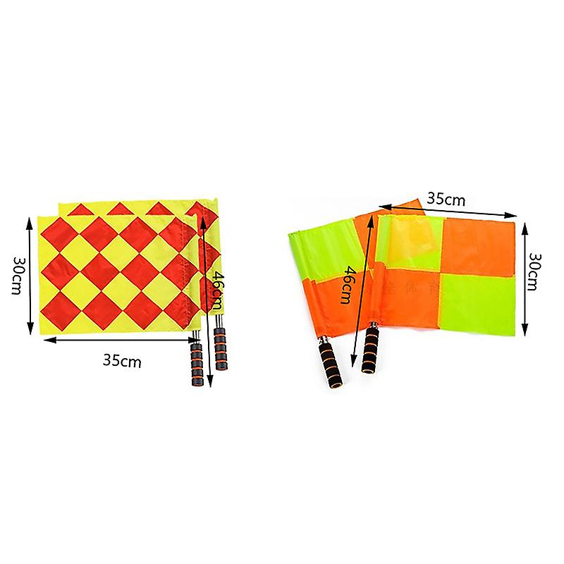 Professionelle Schiedsrichter-Flagge – Gelb, Mit Gewichtetem Ball, Wasserdicht, Für Fußball