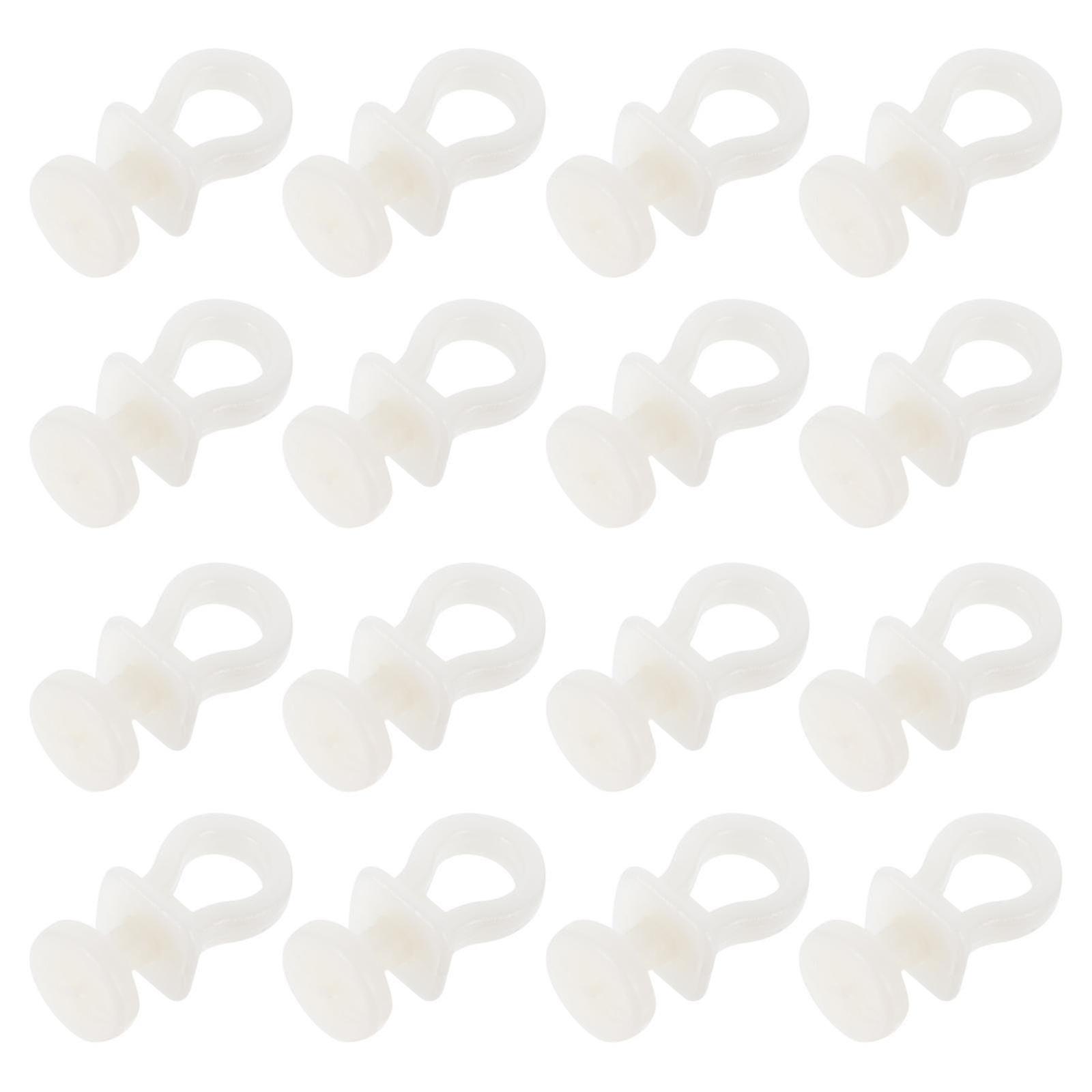 1セット100pcsプラスチックサイレントカーテントラックローラーカーテンプーリー(ベージュ)