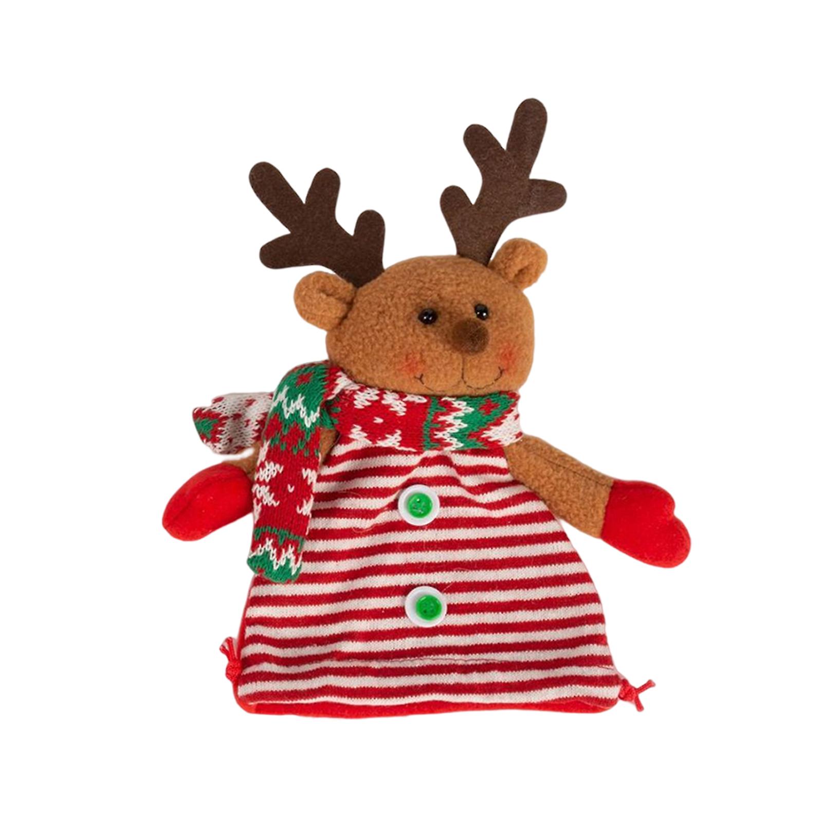 Christmas Classic Xmas Cartoon Drawstring Bags 3d Plush Ornament Party Favors Gifts