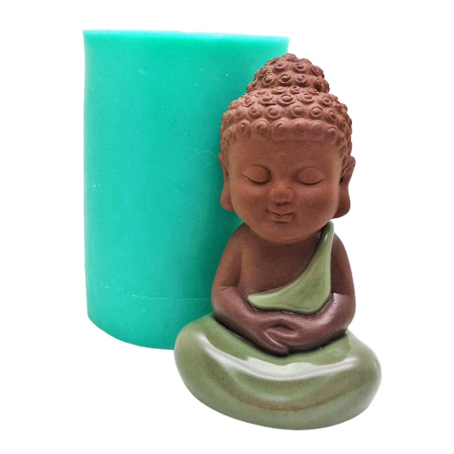 Fondant Mould 3D Buddha Shape Reusable High/Low Temperature Resistance Soap Candle Baking Mold