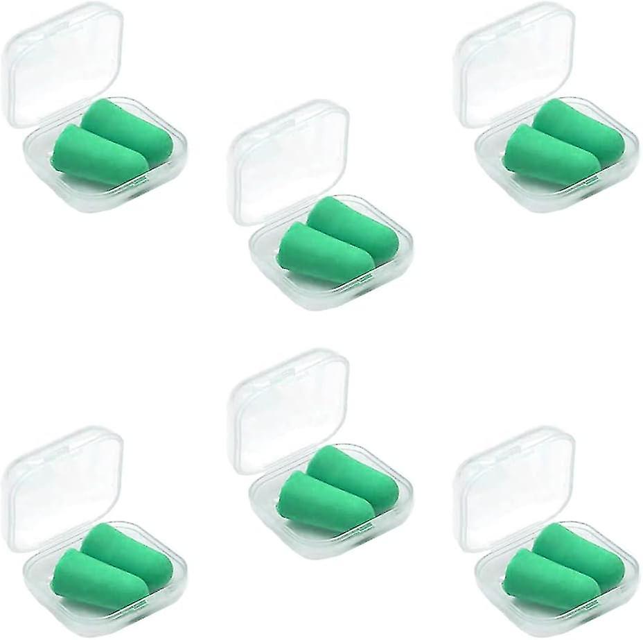 6 par ørepropper, ørepropper til at sove, ørepropper i blødt skum, støjreducerende ørepropper, til at sove