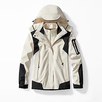 Men's Winter Warm Thick Parkas Hooded Waterproof Windproof Jackets Two