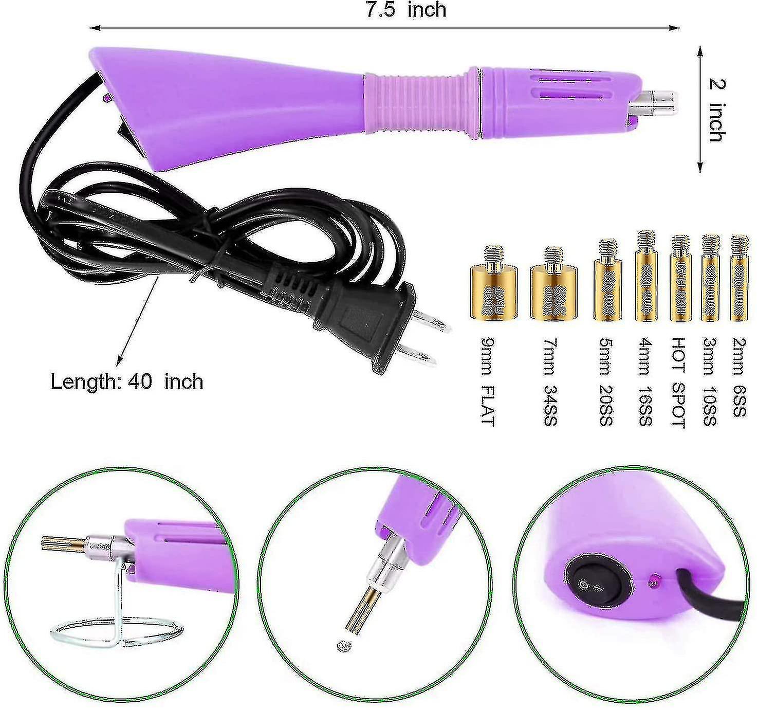 Rhinestone Applicator, Bedazzled Kit With Rhinestonesdiy Hotfix Applicator Wand Setter, For Crafts C
