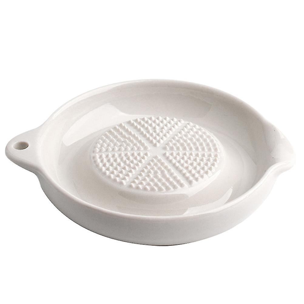 Ceramic Grating Disc for Garlic, Onion, Ginger, and Cheese - Multipurpose Kitchen Tool, Durable Ceramic Material