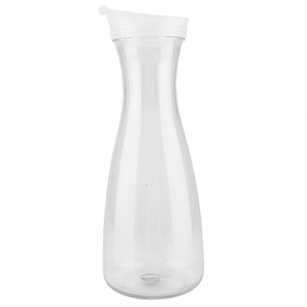 1000ml Acrylic Transparent Juice Bottle Water Jug Ice Cold Juice Jug with Lid for Bar Home Use