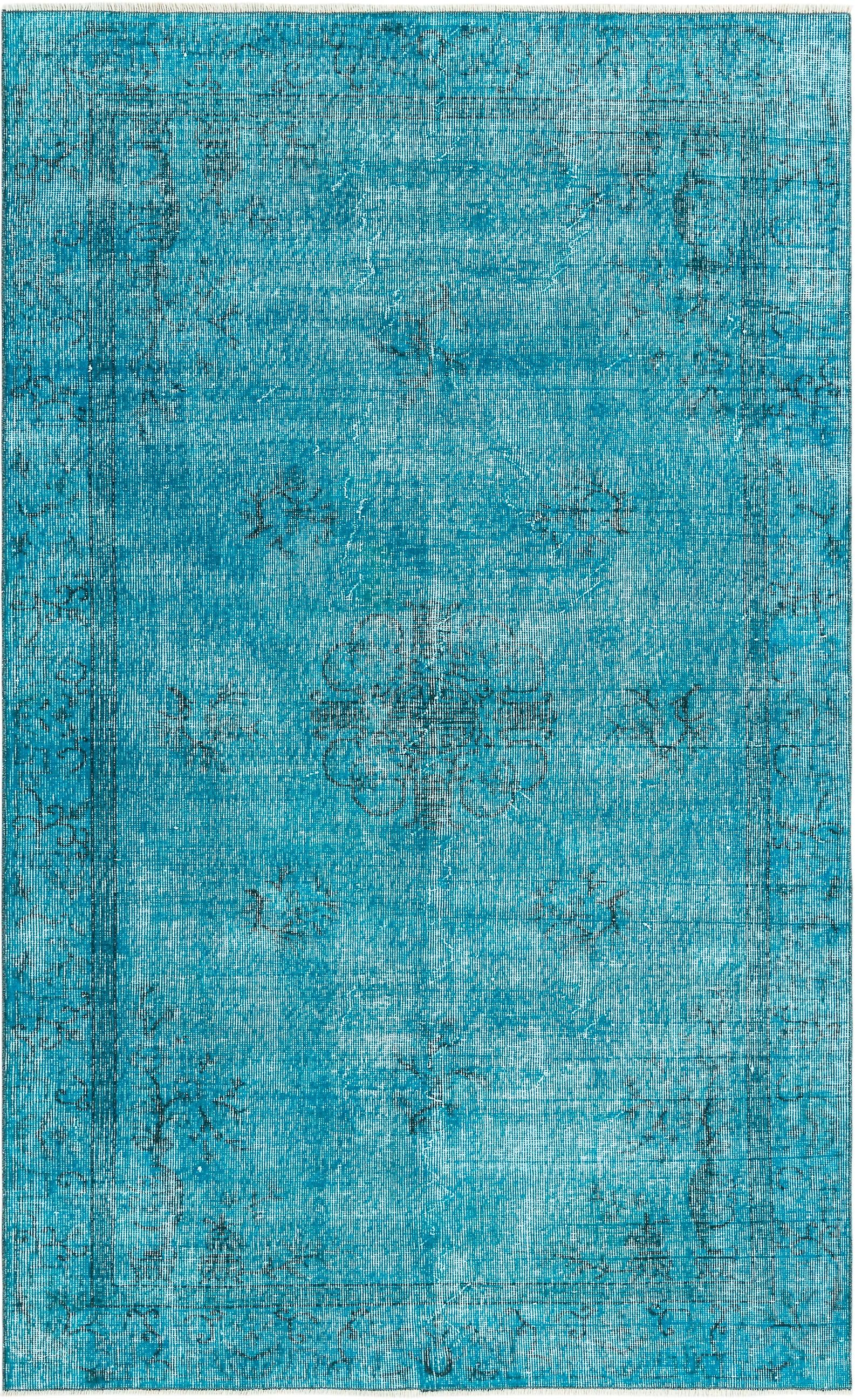 Hadorn Ultra Vintage 155x254 with Turquoise Hand Made Turkey Rug