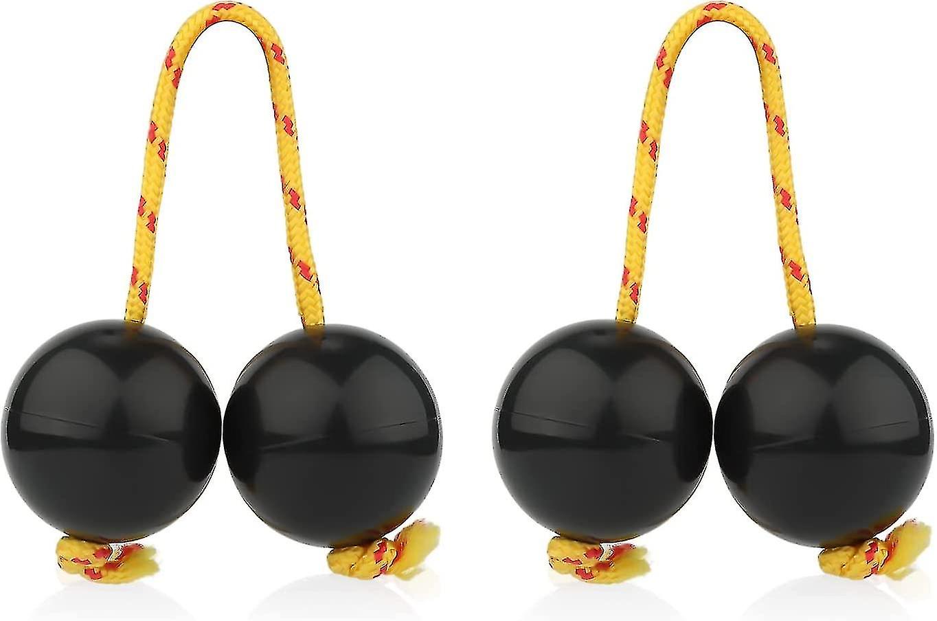 2er Pack Aslatuas Rhythmic Ball, Kashaka Shaker Instrument Klassischer afrikanischer Shaker Rattle Hand Percussion