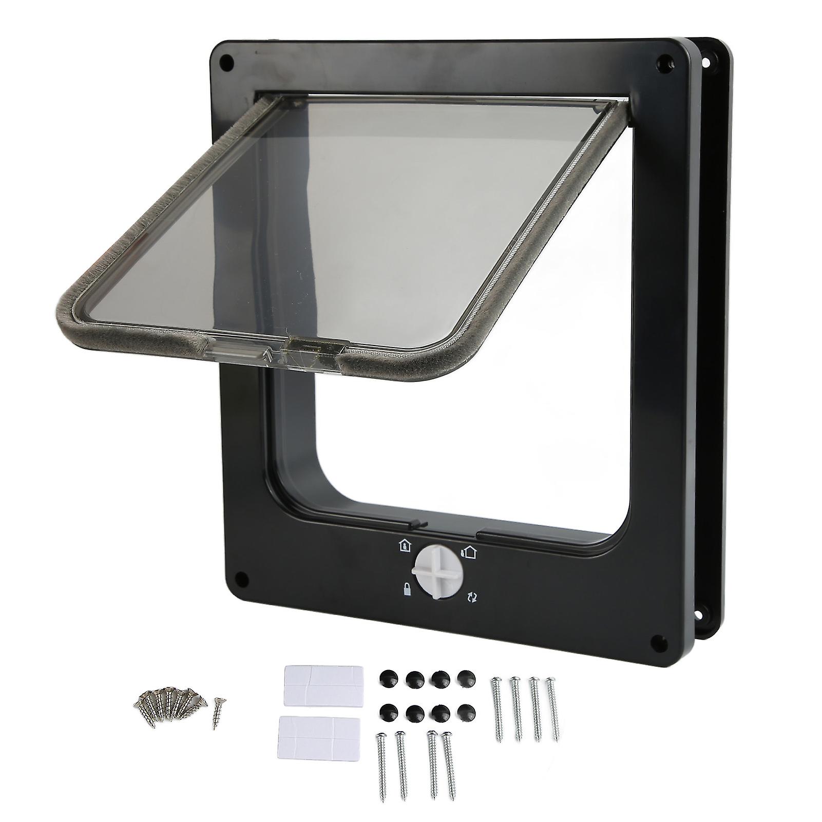 Pet Door Wearproof Automatic Window Closure Function Cat Interior Door for All Standard Interior Doors