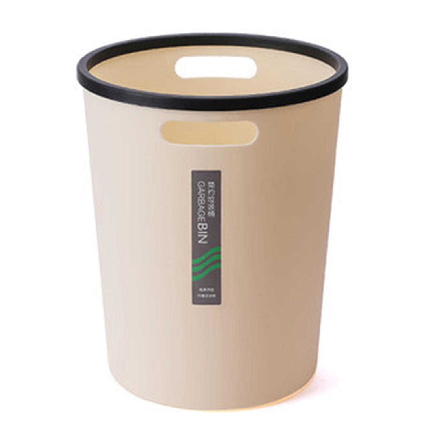 Garbage Bin Modern Style Shatterproof with Compression Ring Keep Tidy Smooth Surface Household Large