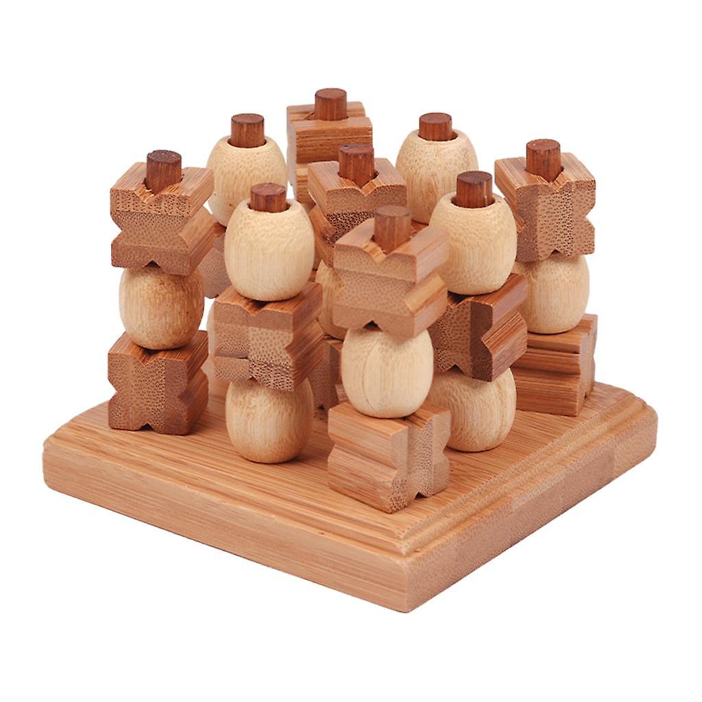 Traditional Tic-Tac-Toe Pushing Me XO Board Game for Family Puzzle Game