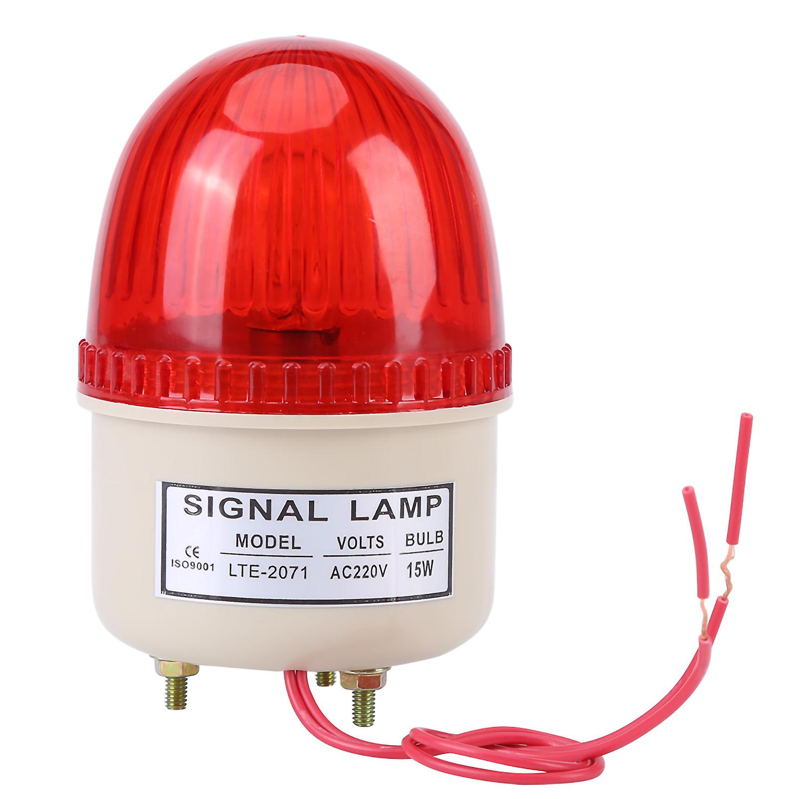 Jadeshay LED Flash Strobe Light Warning Lamp AC 220V 15W Industrial Machine Tool Red Green Blue Yellow(red) A1SBQ