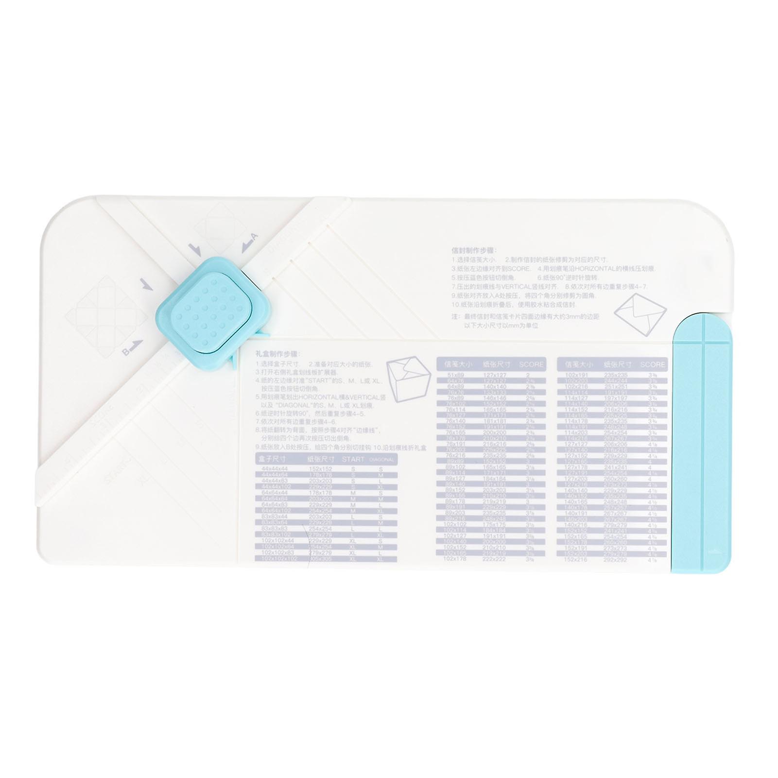 4 in 1 Multifunctional Scrapbooking Envelope Board Corner Rounder with Indentation Pen for DIY Bows