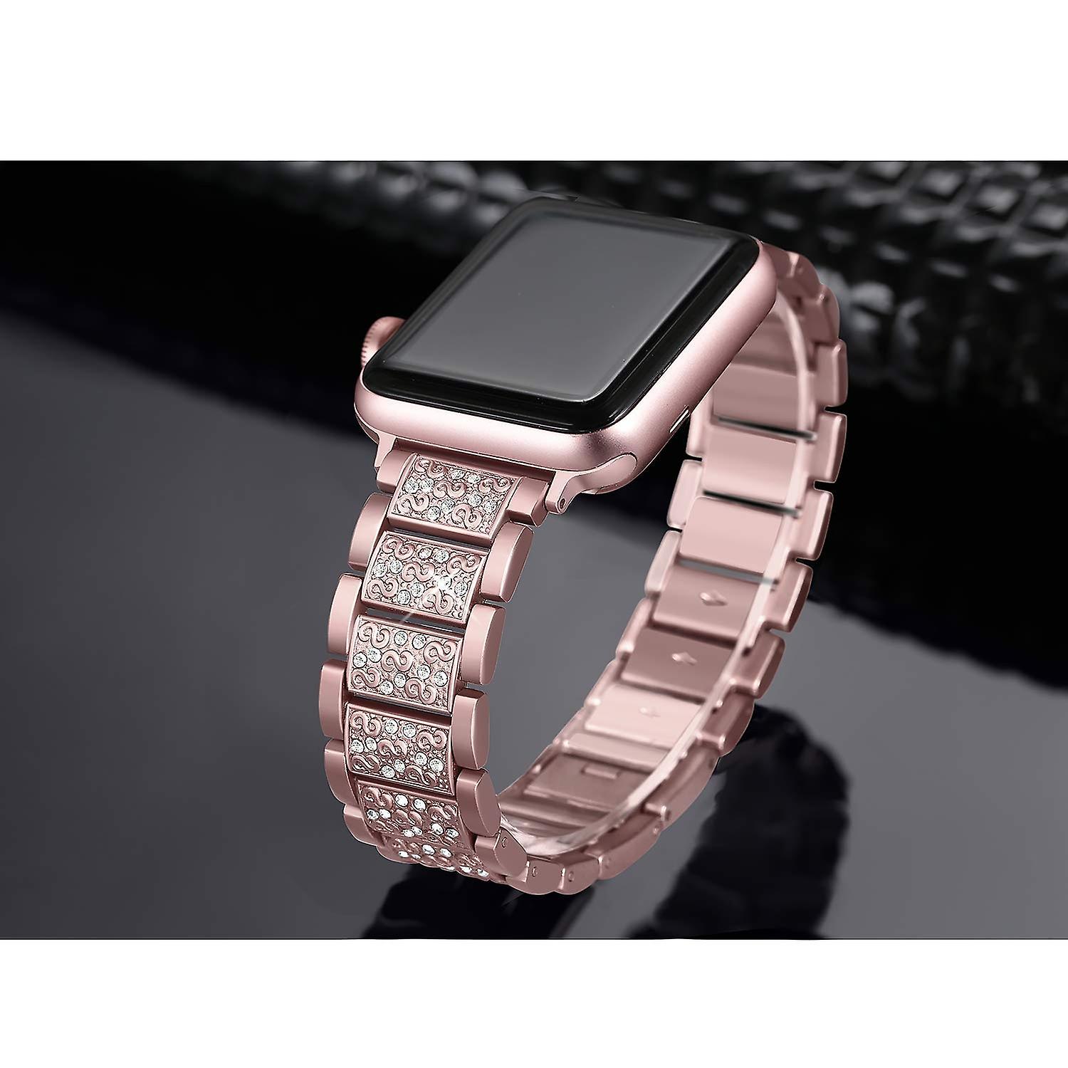 For Apple Watch Series 9/8/7 41mm/6/5/4/SE (2023)/SE (2022)/SE 40mm/3 2 1 38mm Wrist Strap Watch Ban