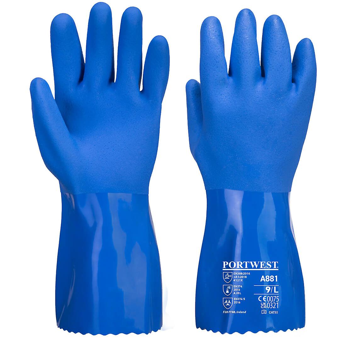 Portwest A881 Marine Ultra Pvc Chemical Gauntlet Gloves