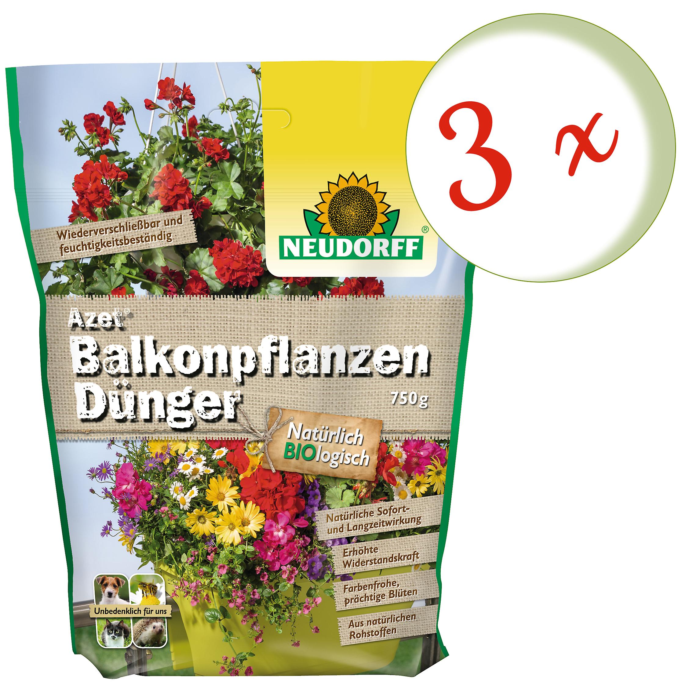 3 xノイドルフアゼット® バルコニー植物肥料、750 g