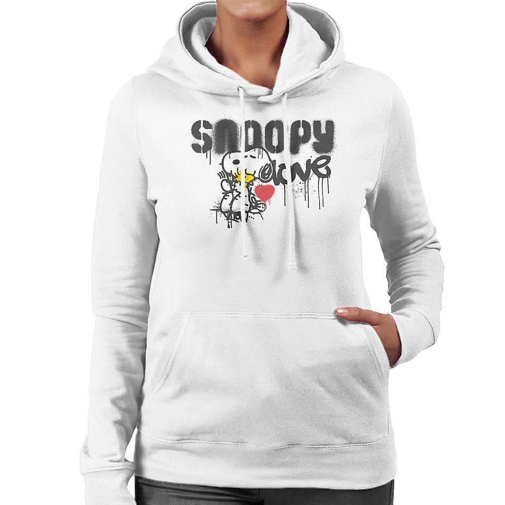 Peanuts Snoopy Love Graffiti Women's Hooded Sweatshirt