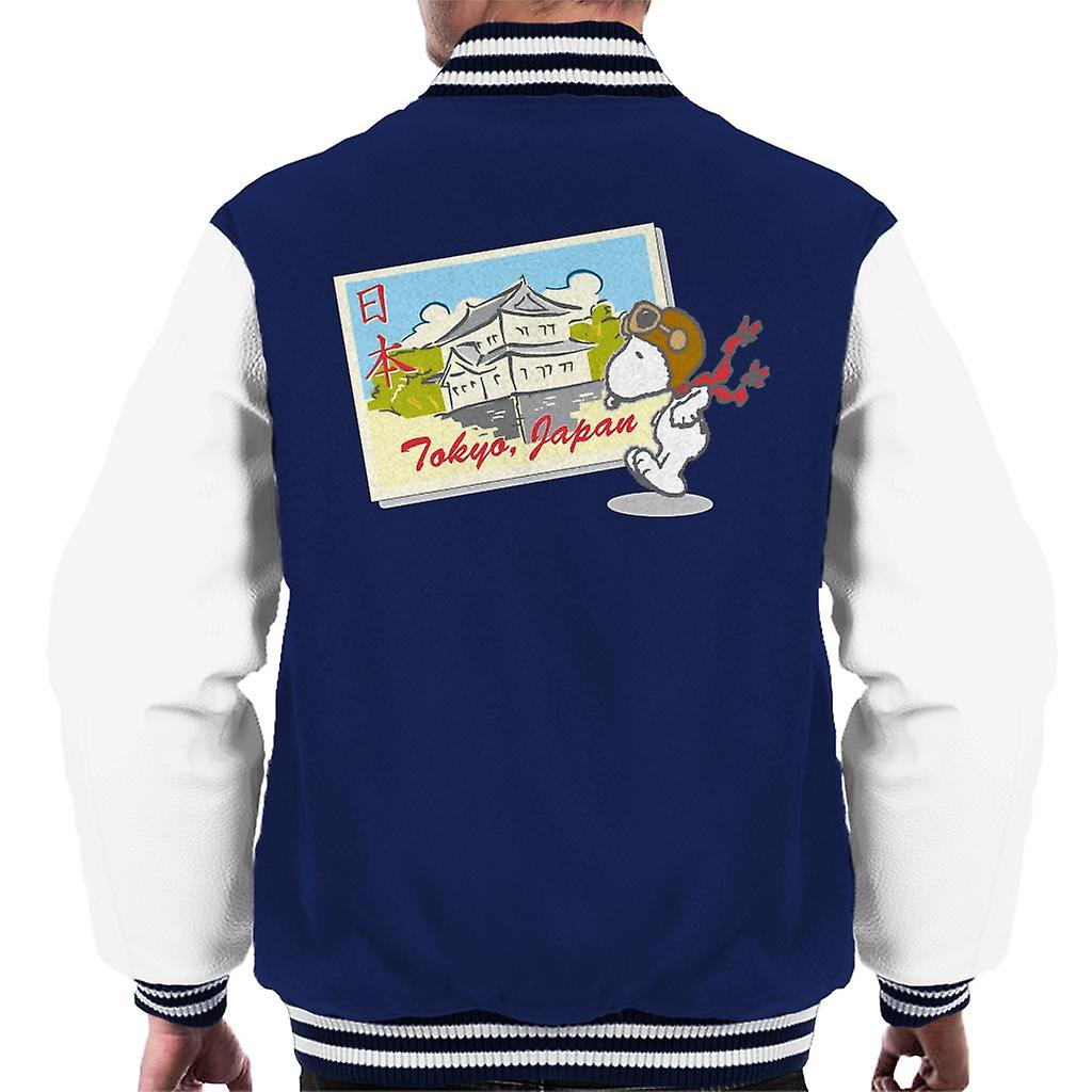 Peanuts Snoopy In Tokyo Japan Men's Varsity Jacket