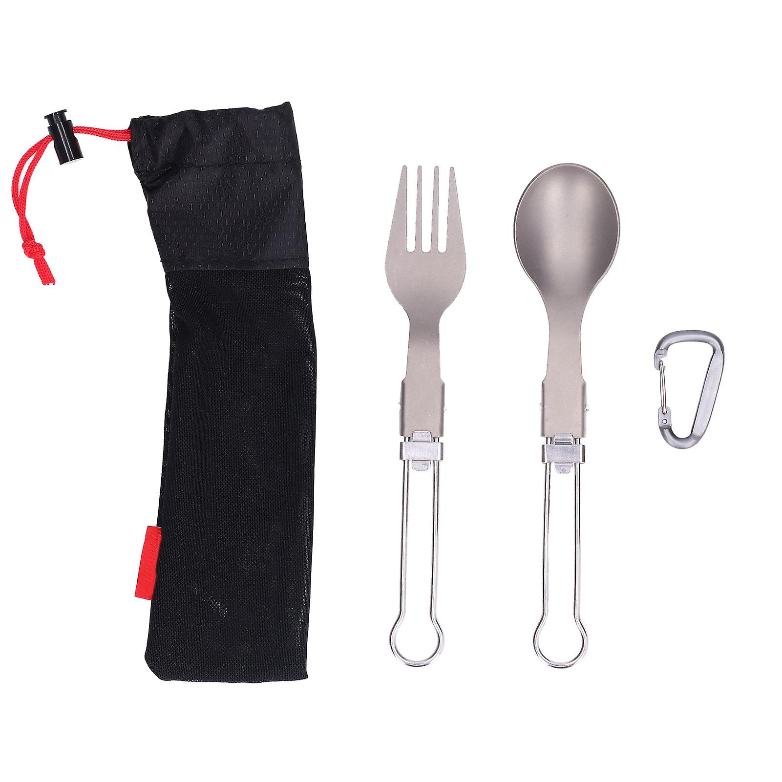 Camping Cutlery Set Camping Foldable Spoon Fork Portable Portable Spoon Fork for Outdoor Picnic