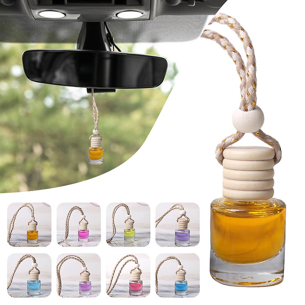 8-Pack Car Perfume Pendant Rearview Mirror Hanging Glass Bottle Perfumes Long-lasting Air Freshener for Vehicle/Home