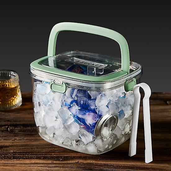 Ice Cube Bucket Great Seal Cooling with Handle Good Bar Ice Bucket with Clip Camping Supplies