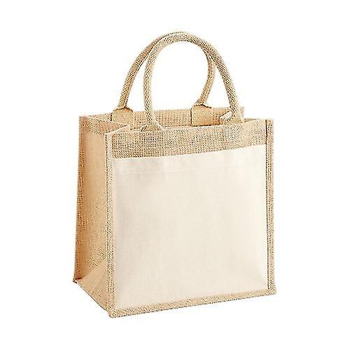 Westford Mill Jute Pocket Tote Bag