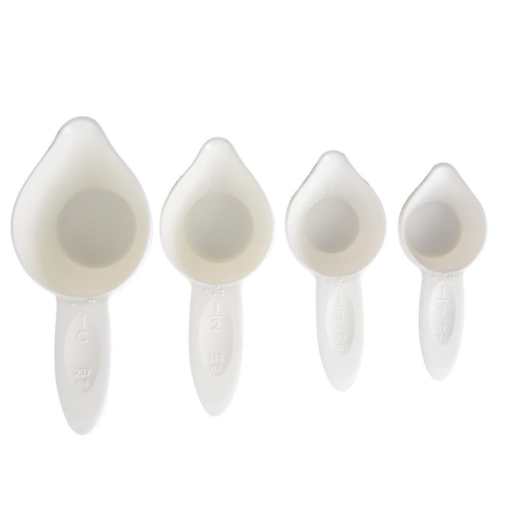 Braille Measuring Spoon Cup Set - 4Pcs Portable Kitchen Cooking Baking Tool
