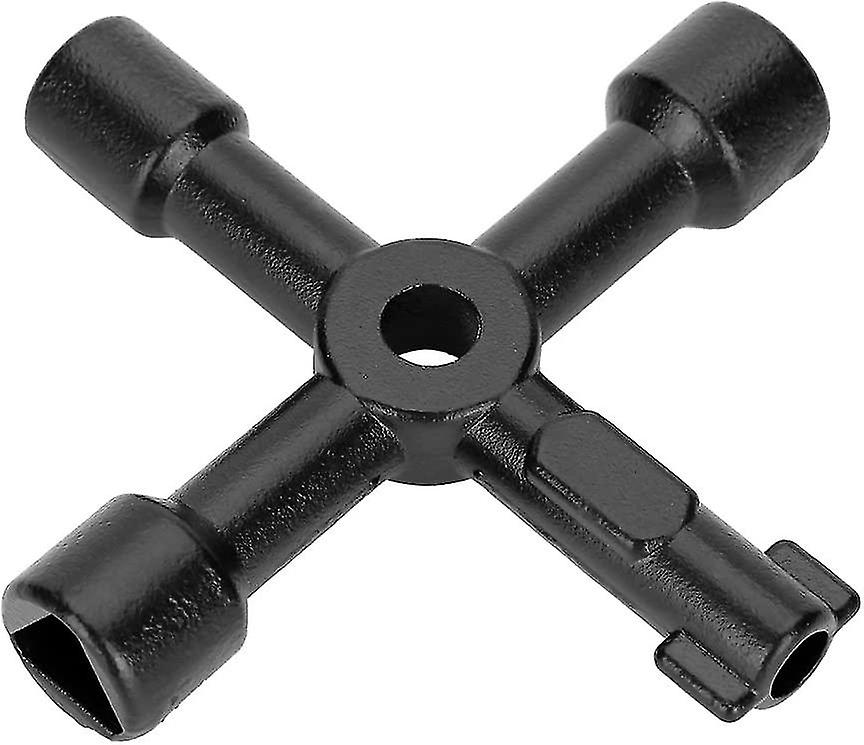 Universal Cross Key,4 Ways Universal Triangle Key Wrench Square Plumber Keys