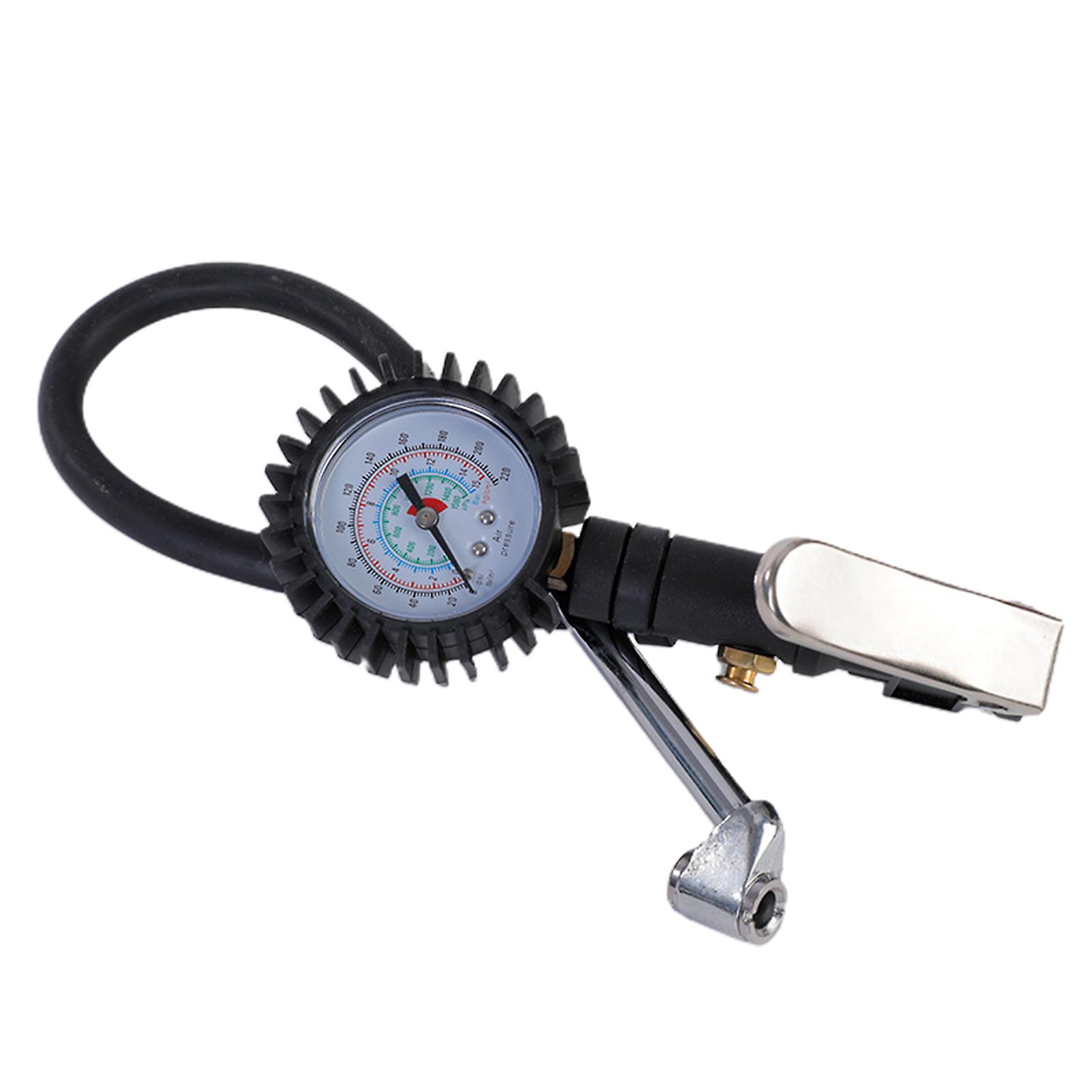 Tire Pressure Gauge with Inflator Heavy Duty Multifunctional Tire Inflator Auto Accessories